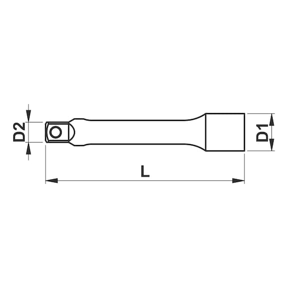 UZATMA 1/4I-KROM-101MM