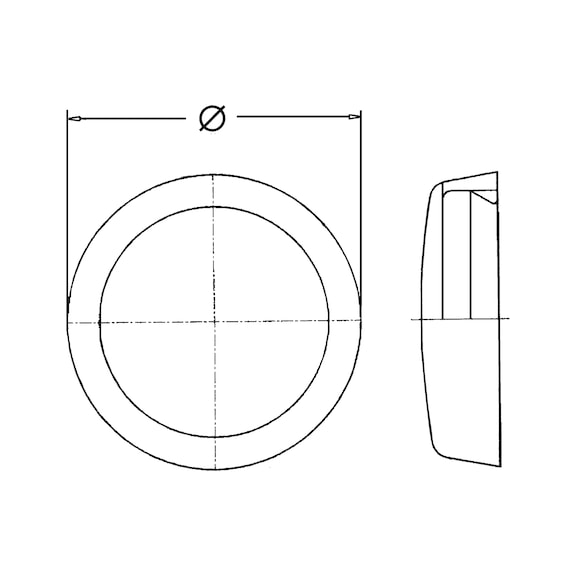 PLAST.KAPAK(AMOIII İÇİN)BYZ RAL9010 D15