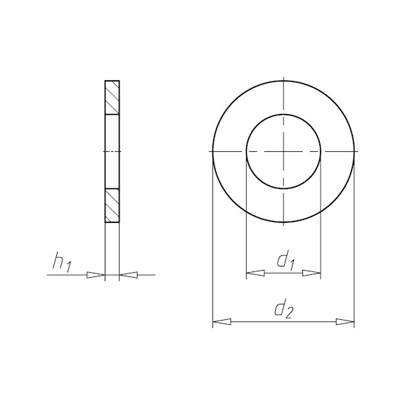 ÇAMURLUK PULU DIN522(A2K)5,3X15X1,25