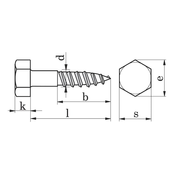 AKB.AHŞAP VİDASI-DIN 571(A4)SW13 8X80