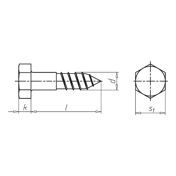 AKB.AHŞAP VİDASI-DIN 571(A4)SW13 8X80