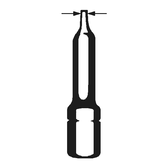 BİTS UÇ-DÜZ-1/4I-0,8X5,5X25MM