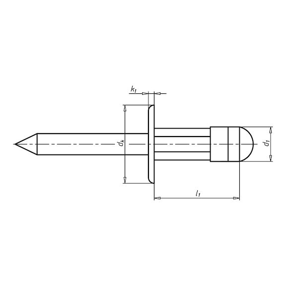 POP PERÇİN-DÜZ-GNŞ(ALU/ST)(12-16)5X20