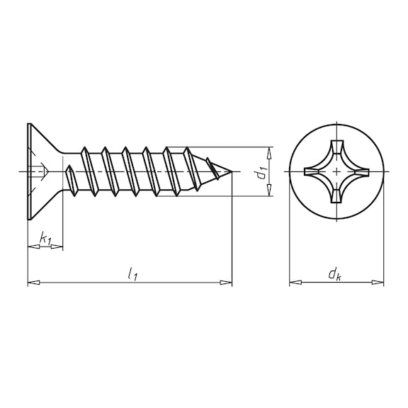 YHB.SAC VİDASI DIN7982-PH2(A4)4,8X70
