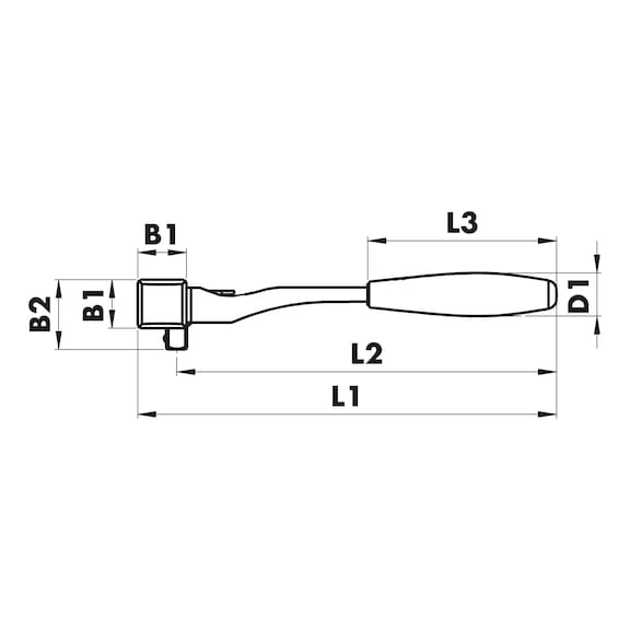 ÇEKİÇLİ CIRCIR KOL 1/2I-260MM