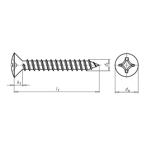 YMB.SAC VİDASI DIN7981-PH2(A4)4,2X32