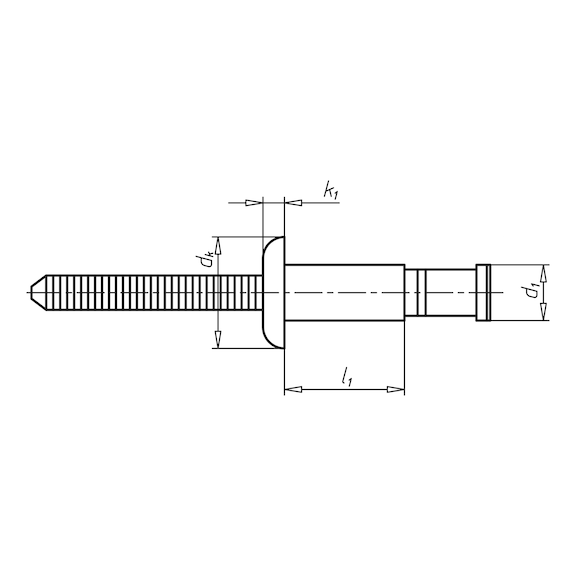 MONOBOLT PERÇİN (A2/A2)(2,0-16,0)6,5X20