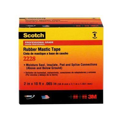 Scotch® 2228 Kauçuk Mastik Bant, 51 mm x 3,05 m (2 inç x 10 ft), her kutuda 10 adet