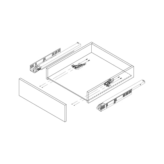 DYNAMOOV FRENLİ ÇİFT AÇIL.RAY 30KG-500MM