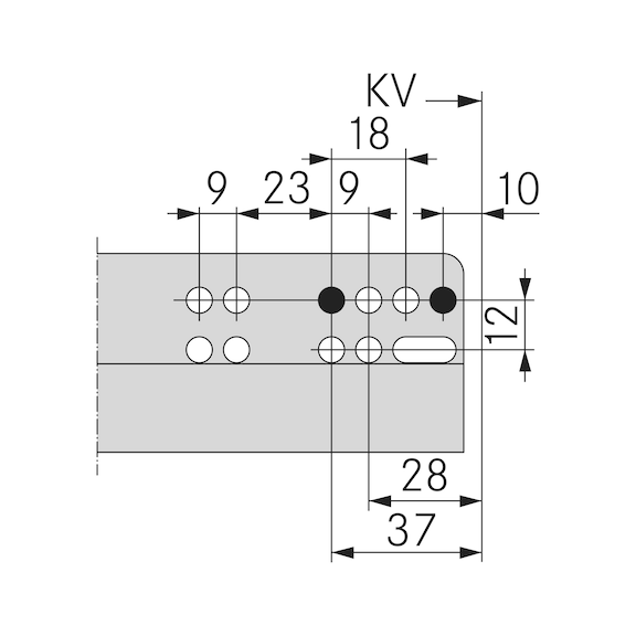 DYNAMOOV FRENLİ ÇİFT AÇIL.RAY 30KG-500MM