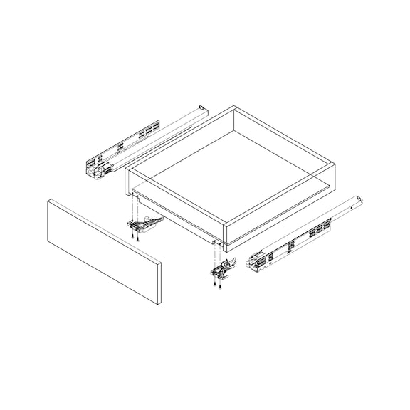 DYNAMOOV FRENLİ ÇİFT AÇIL.RAY 30KG-500MM