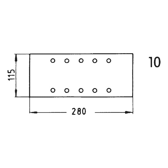 KURU ZIMP.10 DEL.Y.TABAKA 115X280MM P120